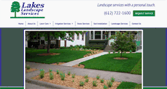 Desktop Screenshot of lakeslandscapeservices.com