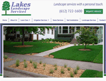 Tablet Screenshot of lakeslandscapeservices.com